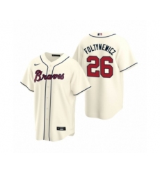 Youth Atlanta Braves #26 Mike Foltynewicz Nike Cream 2020 Replica Alternate Jersey