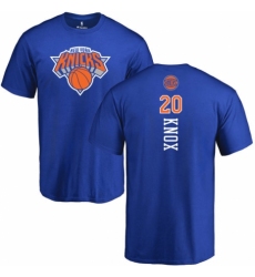 NBA Nike New York Knicks #20 Kevin Knox Royal Blue Backer T-Shirt