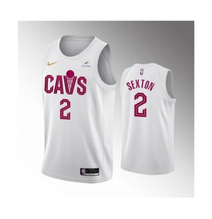 Men's Cleveland Cavaliers #2 Collin Sexton Association Edition Stitched Basketball Jersey