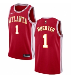 Men's Nike Atlanta Hawks #1 Kevin Huerter Swingman Red NBA Jersey Statement Edition