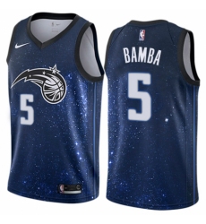 Youth Nike Orlando Magic #5 Mohamed Bamba Swingman Blue NBA Jersey - City Edition