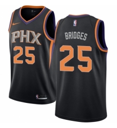 Men's Nike Phoenix Suns #25 Mikal Bridges Authentic Black NBA Jersey Statement Edition