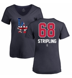 MLB Women's Nike Los Angeles Dodgers #68 Ross Stripling Royal Blue Name & Number T-Shirt