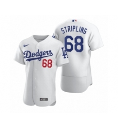 Men's Los Angeles Dodgers #68 Ross Stripling Nike White 2020 Authentic Jersey