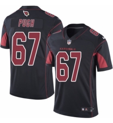 Men's Nike Arizona Cardinals #67 Justin Pugh Elite Black Rush Vapor Untouchable NFL Jersey
