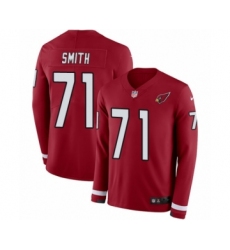 Youth Nike Arizona Cardinals #71 Andre Smith Limited Red Therma Long Sleeve NFL Jersey
