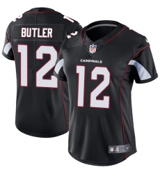 Women's Nike Arizona Cardinals #12 Brice Butler Black Alternate Vapor Untouchable Limited Player NFL Jersey