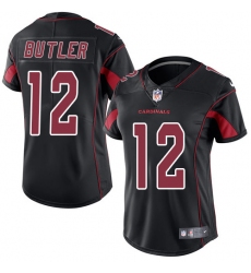 Women's Nike Arizona Cardinals #12 Brice Butler Limited Black Rush Vapor Untouchable NFL Jersey