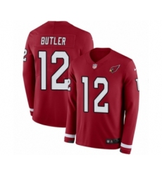 Youth Nike Arizona Cardinals #12 Brice Butler Limited Red Therma Long Sleeve NFL Jersey
