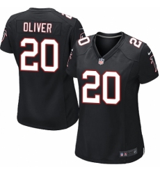 Women's Nike Atlanta Falcons #20 Isaiah Oliver Game Black Alternate NFL Jersey