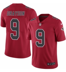 Men's Nike Atlanta Falcons #9 Garrett Grayson Limited Red Rush Vapor Untouchable NFL Jersey