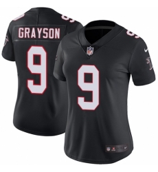 Women's Nike Atlanta Falcons #9 Garrett Grayson Black Alternate Vapor Untouchable Limited Player NFL Jersey