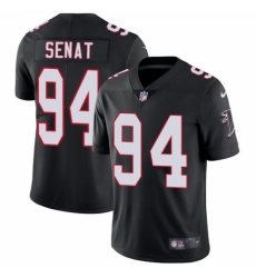 Men's Nike Atlanta Falcons #94 Deadrin Senat Black Alternate Vapor Untouchable Limited Player NFL Jersey