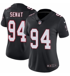 Women's Nike Atlanta Falcons #94 Deadrin Senat Black Alternate Vapor Untouchable Elite Player NFL Jersey