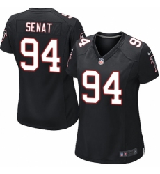 Women's Nike Atlanta Falcons #94 Deadrin Senat Game Black Alternate NFL Jersey