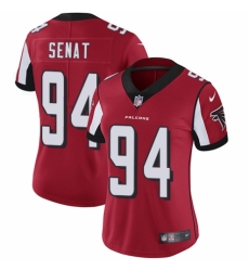 Women's Nike Atlanta Falcons #94 Deadrin Senat Red Team Color Vapor Untouchable Elite Player NFL Jersey