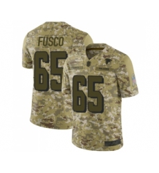 Men's Atlanta Falcons #65 Brandon Fusco Limited Camo 2018 Salute to Service Football Jersey
