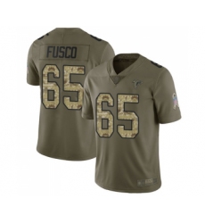 Men's Atlanta Falcons #65 Brandon Fusco Limited Olive Camo 2017 Salute to Service Football Jersey