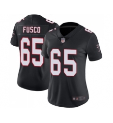 Women's Atlanta Falcons #65 Brandon Fusco Black Alternate Vapor Untouchable Limited Player Football Jersey