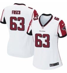 Women's Nike Atlanta Falcons #63 Brandon Fusco Game White NFL Jersey