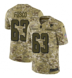 Youth Nike Atlanta Falcons #63 Brandon Fusco Limited Camo 2018 Salute to Service NFL Jersey