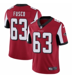 Youth Nike Atlanta Falcons #63 Brandon Fusco Red Team Color Vapor Untouchable Elite Player NFL Jersey