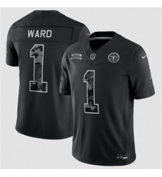 Men's Tennessee Titans #1 Cameron Ward Black F.U.S.E. 2026 Salute to Service Limited Football Stitched Jersey