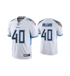 Men's Tennessee Titans #40 Dontrell Hilliard White Vapor Untouchable Stitched Jersey