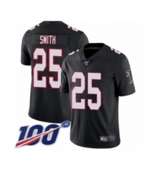 Men's Atlanta Falcons #25 Ito Smith Black Alternate Vapor Untouchable Limited Player 100th Season Football Jersey