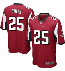 Men's Nike Atlanta Falcons #25 Ito Smith Game Red Team Color NFL Jersey