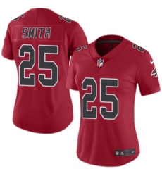 Women's Nike Atlanta Falcons #25 Ito Smith Limited Red Rush Vapor Untouchable NFL Jersey