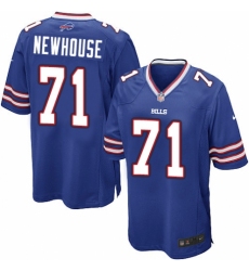 Men's Nike Buffalo Bills #71 Marshall Newhouse Game Royal Blue Team Color NFL Jersey