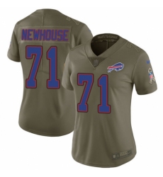 Women's Nike Buffalo Bills #71 Marshall Newhouse Limited Olive 2017 Salute to Service NFL Jersey