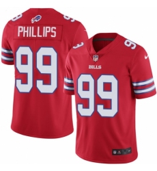 Men's Nike Buffalo Bills #99 Harrison Phillips Elite Red Rush Vapor Untouchable NFL Jersey