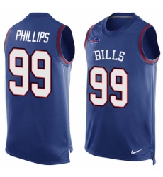 Men's Nike Buffalo Bills #99 Harrison Phillips Limited Royal Blue Player Name & Number Tank Top NFL Jersey