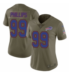 Women's Nike Buffalo Bills #99 Harrison Phillips Limited Olive 2017 Salute to Service NFL Jersey