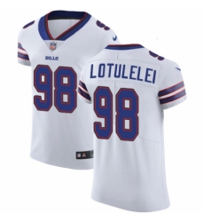 Men's Nike Buffalo Bills #98 Star Lotulelei White Vapor Untouchable Elite Player NFL Jersey