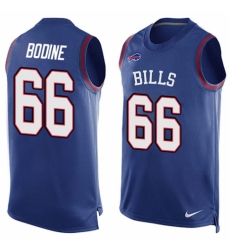 Men's Nike Buffalo Bills #66 Russell Bodine Limited Royal Blue Player Name & Number Tank Top NFL Jersey