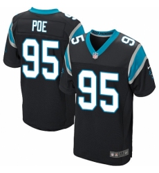 Men's Nike Carolina Panthers #95 Dontari Poe Elite Black Team Color NFL Jersey