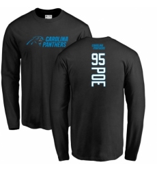 NFL Nike Carolina Panthers #95 Dontari Poe Black Backer Long Sleeve T-Shirt