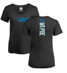 NFL Women's Nike Carolina Panthers #95 Dontari Poe Black Backer T-Shirt