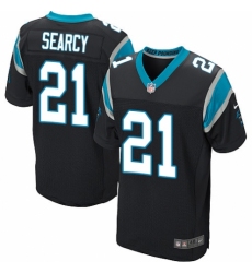 Men's Nike Carolina Panthers #21 Da'Norris Searcy Elite Black Team Color NFL Jersey
