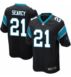 Men's Nike Carolina Panthers #21 Da'Norris Searcy Game Black Team Color NFL Jersey