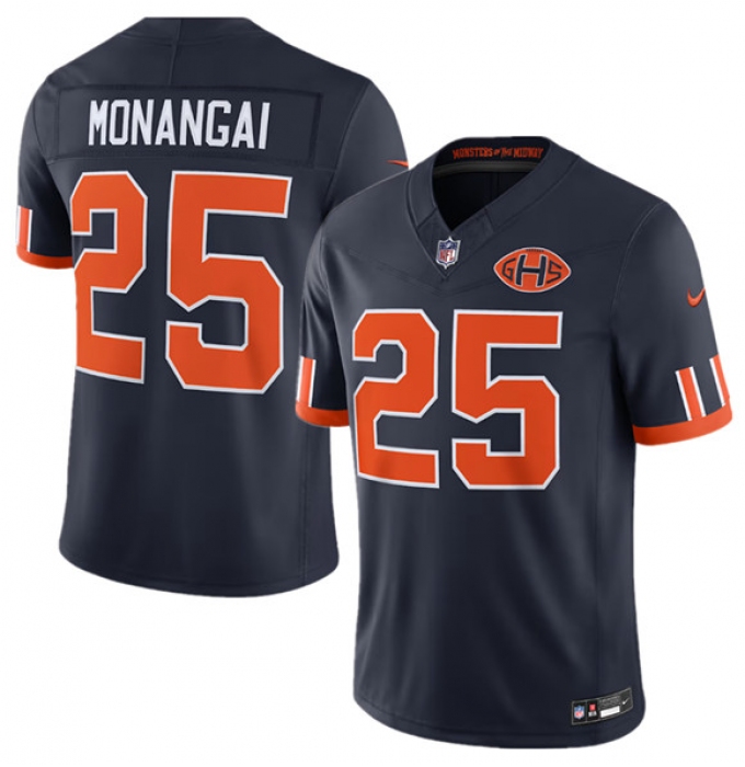 Men's Chicago Bears #25 Kyle Monangai Navy 2026 F.U.S.E. Rivalries Collection Limited Football Stitched Jersey