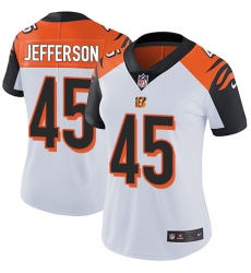 Women's Nike Cincinnati Bengals #45 Malik Jefferson White Vapor Untouchable Limited Player NFL Jersey