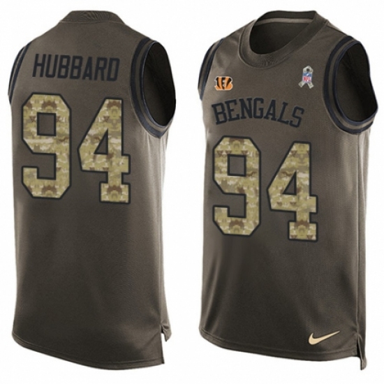 Men's Nike Cincinnati Bengals #94 Sam Hubbard Limited Green Salute to ...