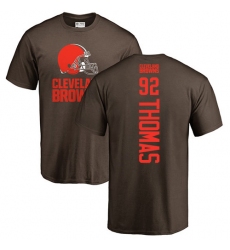 NFL Nike Cleveland Browns #92 Chad Thomas Brown Backer T-Shirt