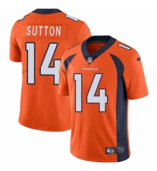 Youth Nike Denver Broncos #14 Courtland Sutton Orange Team Color Vapor Untouchable Limited Player NFL Jersey