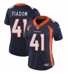 Women's Nike Denver Broncos #41 Isaac Yiadom Navy Blue Alternate Vapor Untouchable Limited Player NFL Jersey