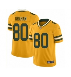 Women's Green Bay Packers #80 Jimmy Graham Limited Gold Inverted Legend Football Jersey
